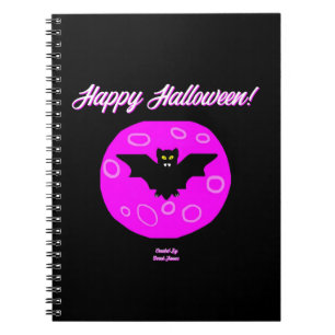 Caderno Espiral Notebook Halloween Bat Spiral