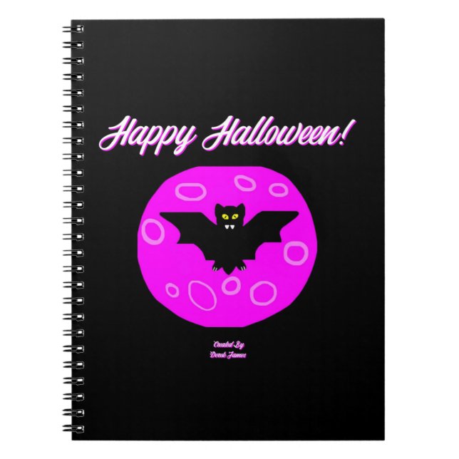 Caderno Espiral Notebook Halloween Bat Spiral (Frente)