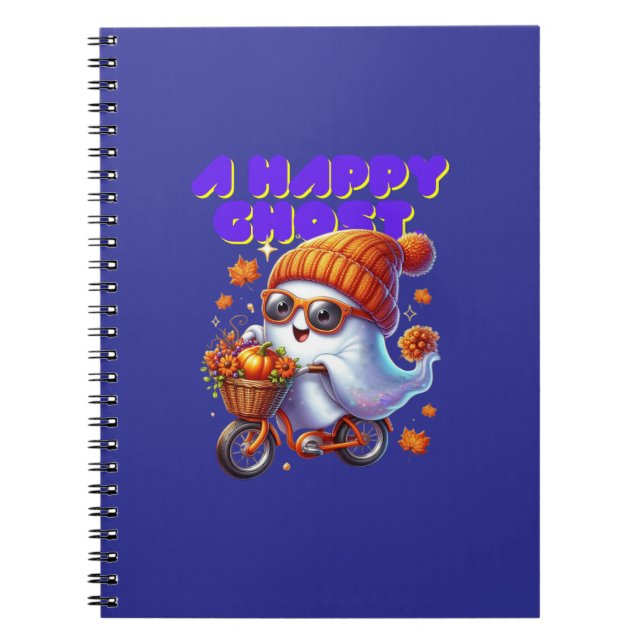 Caderno Espiral Notebook Halloween Ghost Boo (Frente)