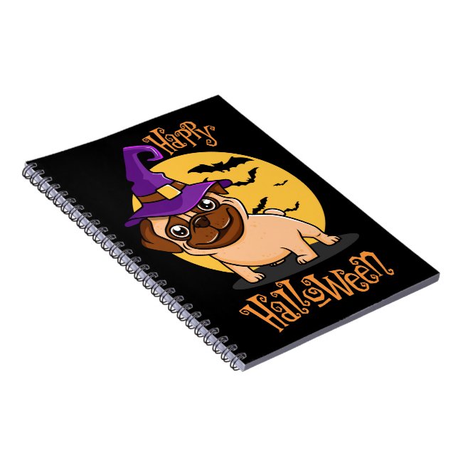Caderno Espiral Notebook Halloween Puggy (Lado Direito)