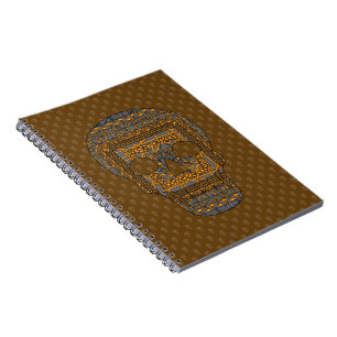 Caderno Espiral Notebook Halloween Skull