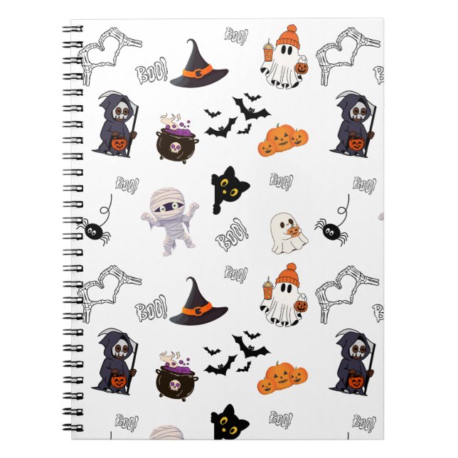 Caderno Espiral Notebook Halloween Spiral Bound (Frente)