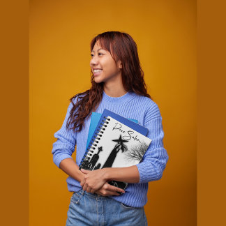 Caderno Espiral Notebook Halloween Witold Black and White Spiral