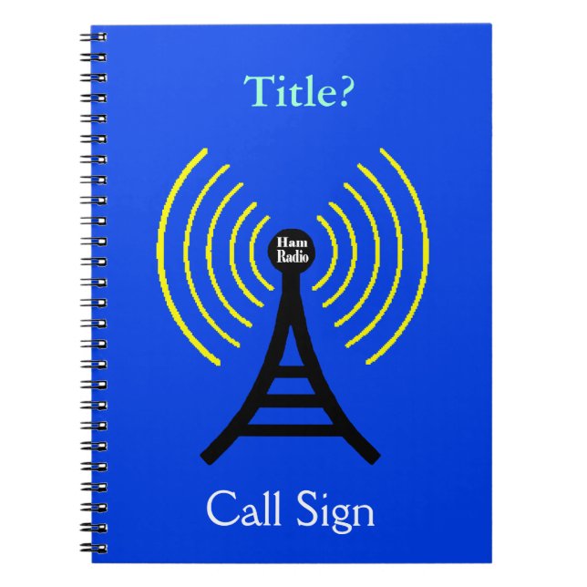 Caderno Espiral Notebook Ham Radio com Transmissor (Frente)