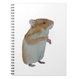 Caderno Espiral Notebook Hamster em Branco