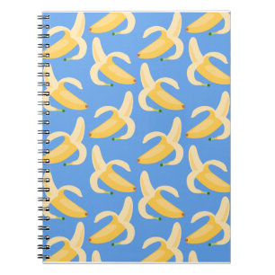 Caderno Espiral Notebook Happy Blue Banana