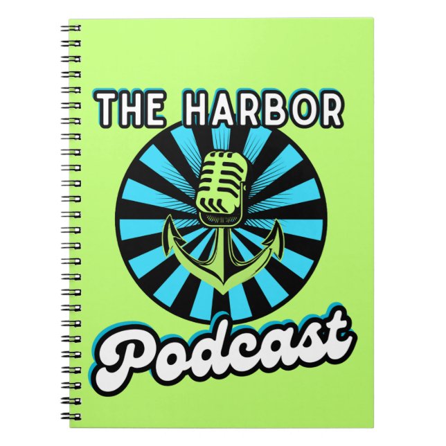 Caderno Espiral Notebook Harbour Podcast (Frente)