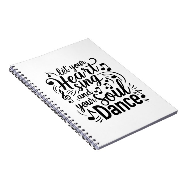 Caderno Espiral Notebook Heart Sing (Lado Direito)