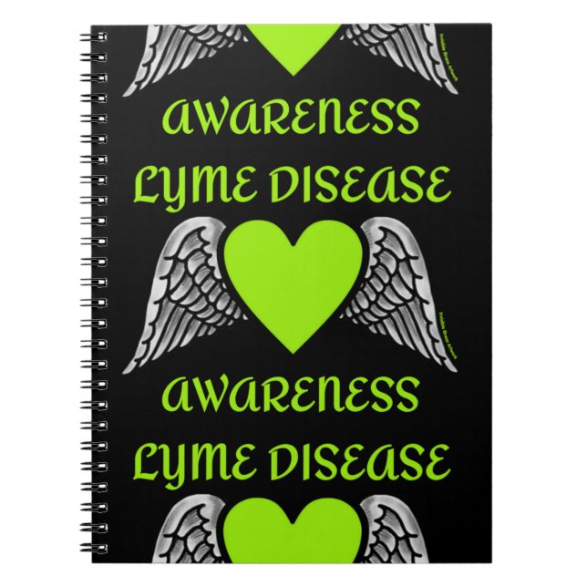 Caderno Espiral Notebook Heart/Wings... Lyme (Frente)