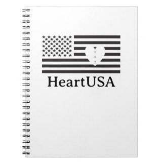 Caderno Espiral Notebook HeartUSA
