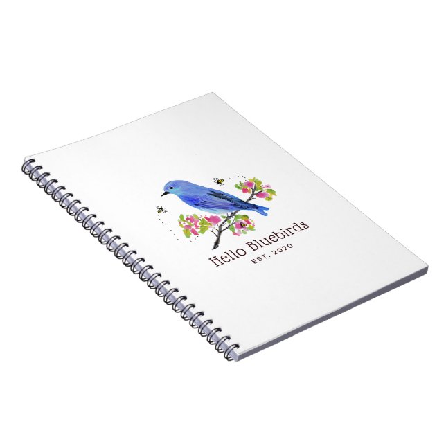 Caderno Espiral Notebook Hello Bluebird (Lado Direito)