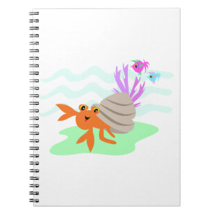 Caderno Espiral Notebook Hermit Crab