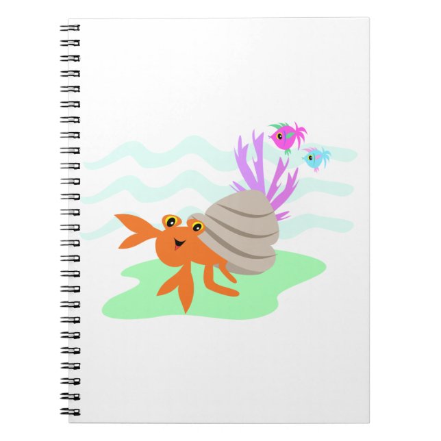 Caderno Espiral Notebook Hermit Crab (Frente)