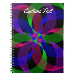 Caderno Espiral Notebook Híbrido Geométrico 2D 3D