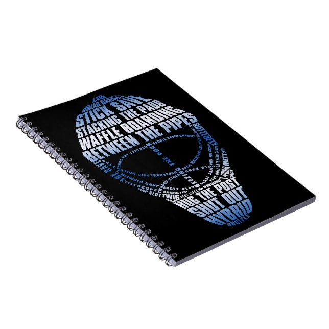 Caderno Espiral Notebook Hockey Goalie Mask (Lado Direito)