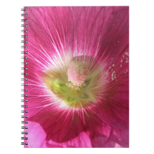Caderno Espiral Notebook Hollyhock Deep Pink
