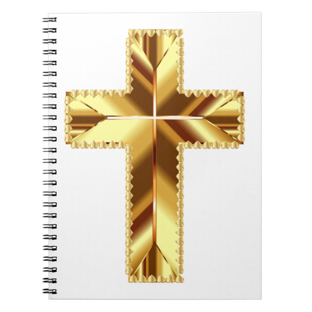 Caderno Espiral NOTEBOOK HOLY CROSS ouro (Frente)