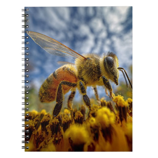 Caderno Espiral Notebook Honeybee Sky Meadow (Frente)