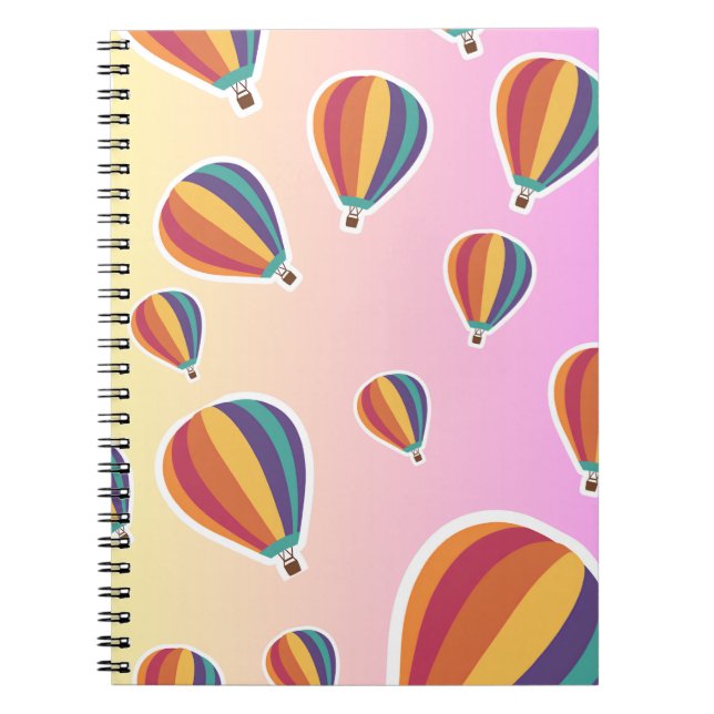 Caderno Espiral Notebook Hot Air Balloon (Frente)