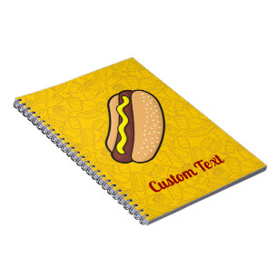 Caderno Espiral Notebook Hotdog