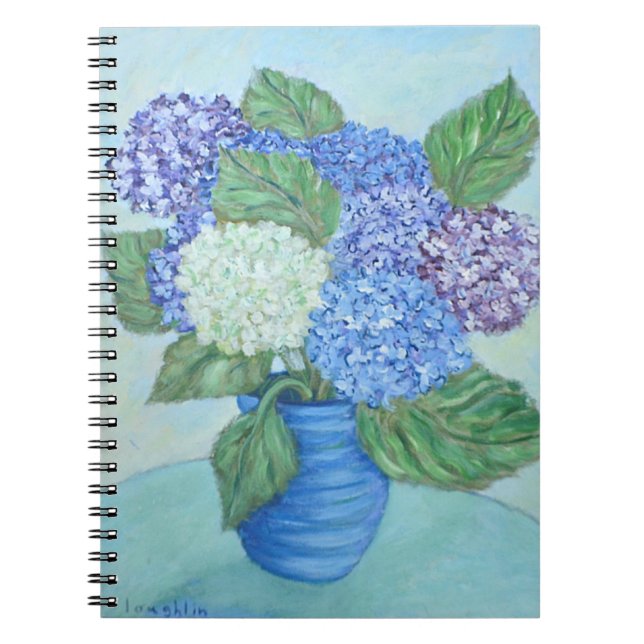 Caderno Espiral Notebook Hydrangea (Frente)