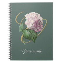 Notebook Hydrangea Spiral
