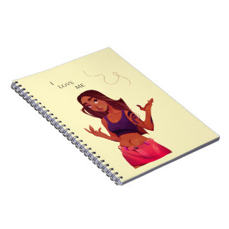 Caderno Espiral notebook "I Love Me"