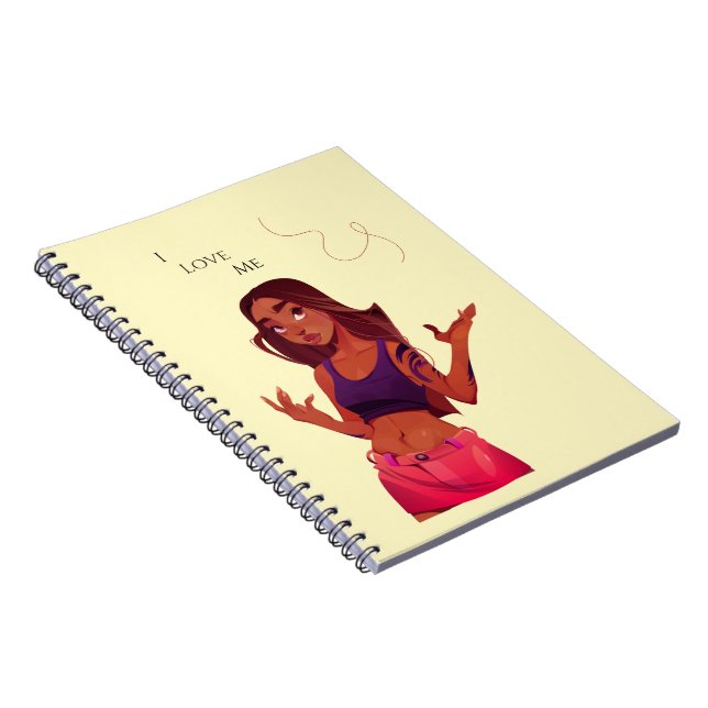 Caderno Espiral notebook "I Love Me" (Lado Direito)