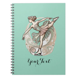 Caderno Espiral Notebook Ice Figure Skater Spiral Bound