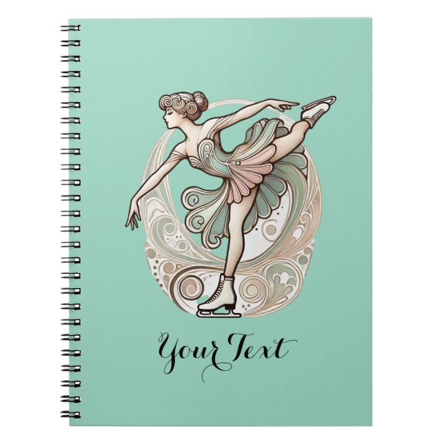 Caderno Espiral Notebook Ice Figure Skater Spiral Bound (Frente)
