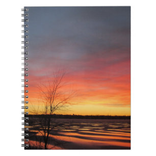 Caderno Espiral Notebook Ice Lake Sunset