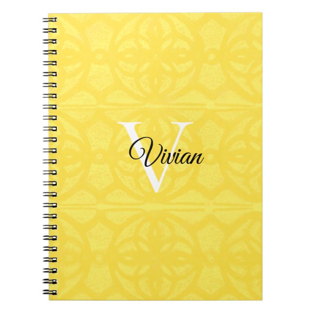 Caderno Espiral Notebook Iluminando Espiral Amarelo (Frente)