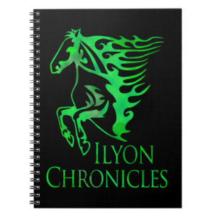 Caderno Espiral Notebook Ilyon Chronicles Green Horse (80 páginas