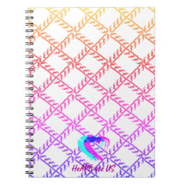 Caderno Espiral Notebook Império Rainbow Heart Spiral