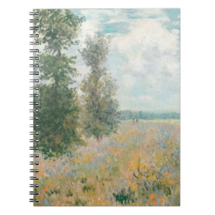 Caderno Espiral Notebook impressionista de Verão de Wildflower