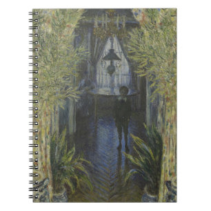Caderno Espiral Notebook impressionista no interior do corredor so