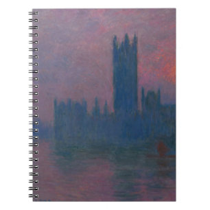Caderno Espiral Notebook Impressionista Skyline em Londres