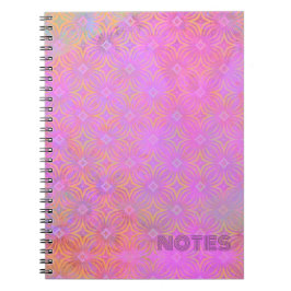 Caderno Espiral Notebook Infinity Star Mixed Media Quente Pink