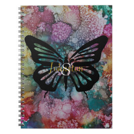 Caderno Espiral Notebook "Inkblots/Butterfly" Personalize