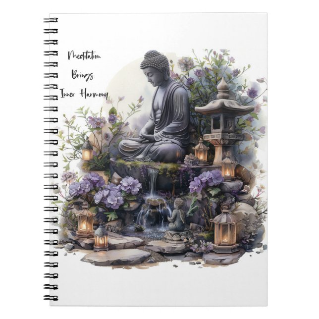 Caderno Espiral Notebook Inner Harmony Buddha Spiral (Frente)