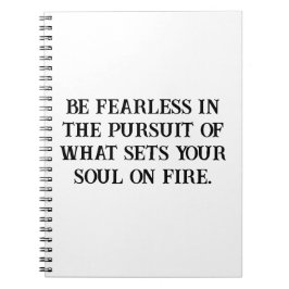 Caderno Espiral Notebook Inspiracional Perseguidor de Almas Infini