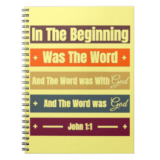 Caderno Espiral Notebook Inspiracional Verso Bíblia Espiral