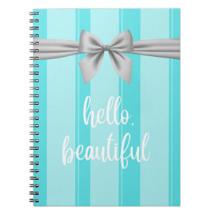 Caderno Espiral Notebook inspirado na Tiffany "Olá, Linda"