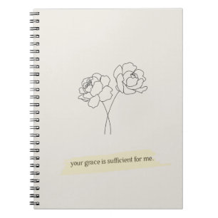 Caderno Espiral Notebook inspirador cristão feminino