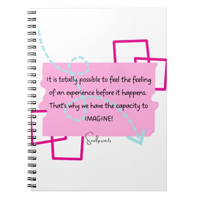 Caderno Espiral Notebook Inspirador de Impressões Digitais (Frente)