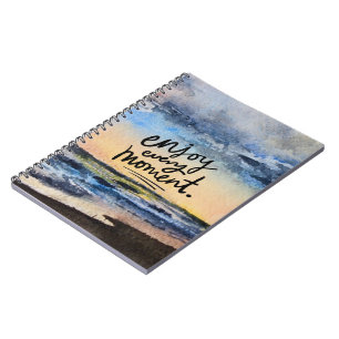 Caderno Espiral Notebook Inspirational Beach