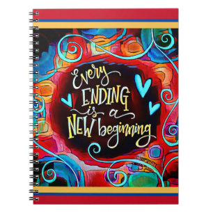Caderno Espiral Notebook Inspirity "Novo Começo"
