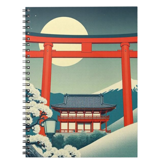 Caderno Espiral Notebook Japonês Torii (Frente)