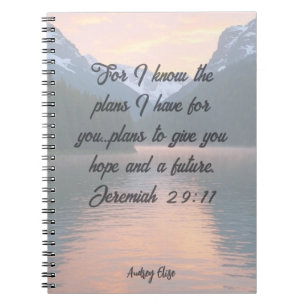Caderno Espiral Notebook Jeremiah Personalizado 29:11