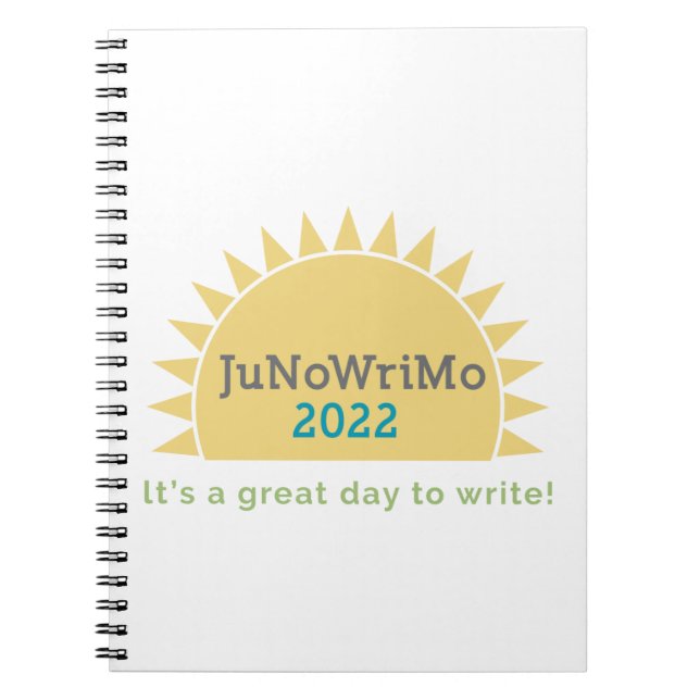 Caderno Espiral Notebook JuNoWriMo 2022 (Frente)